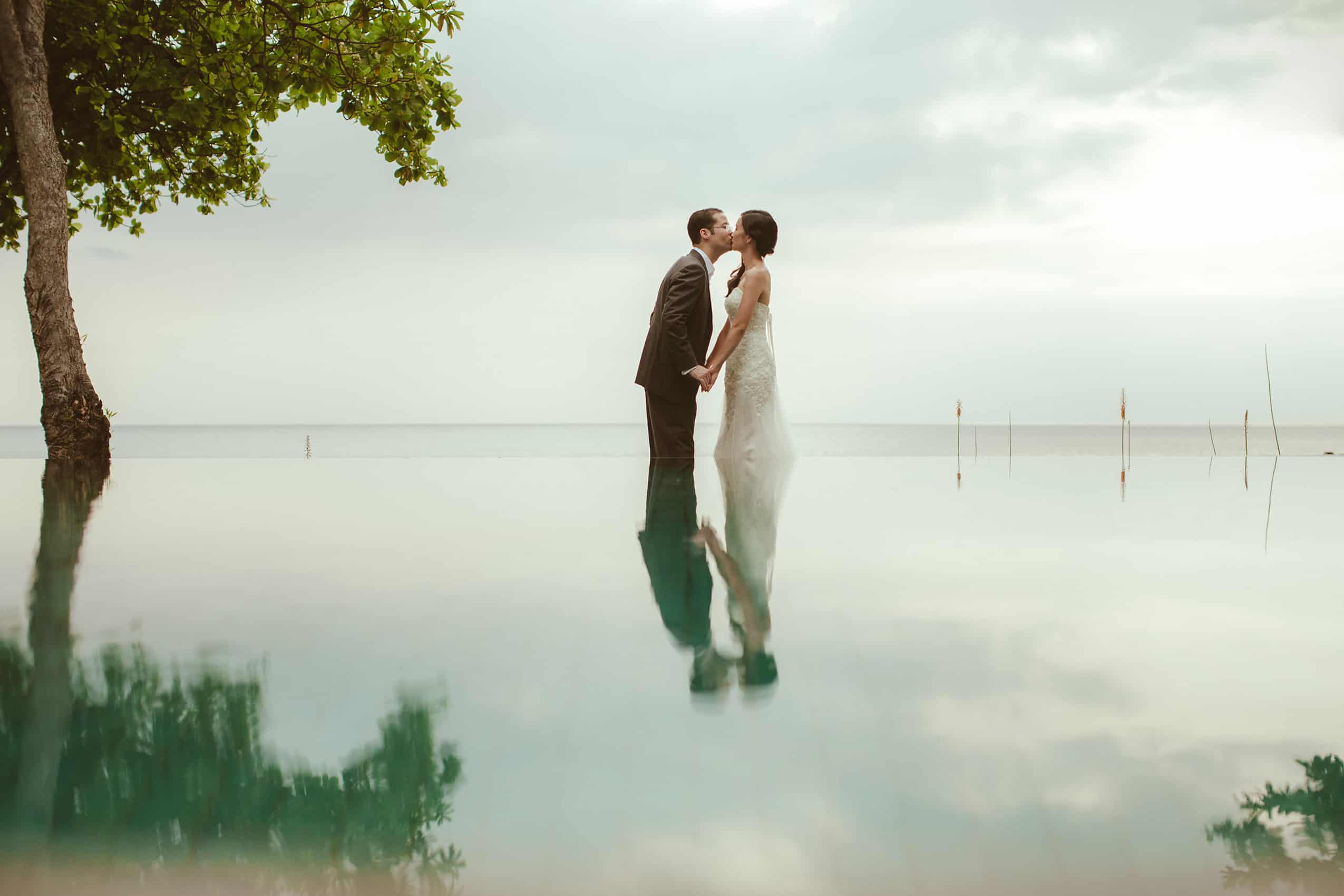 Malaysia Destination Cliff Choong Kevin Tan The Cross Effects Actual day wedding reception beach garden at Lombok Beach Wedding Malaysia Destination Wedding Photographers
