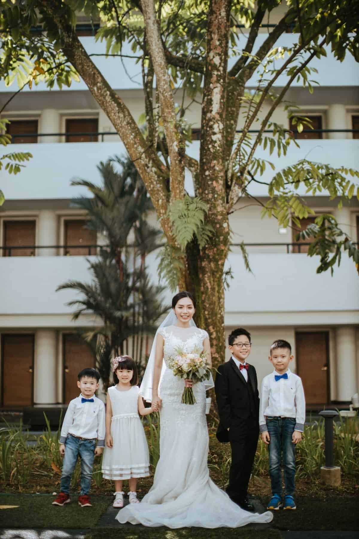 Garden Romantic Rustic Rosy Purple Golden Wedding at The Saujana Hotel Subang Kuala Lumpur malaysia cliff choong the cross effects kevin tan destination portrait and wedding photographer malaysia kuala lumpur bride and groom couple kiss romantic intimate moment scene Bridesmaids and bride